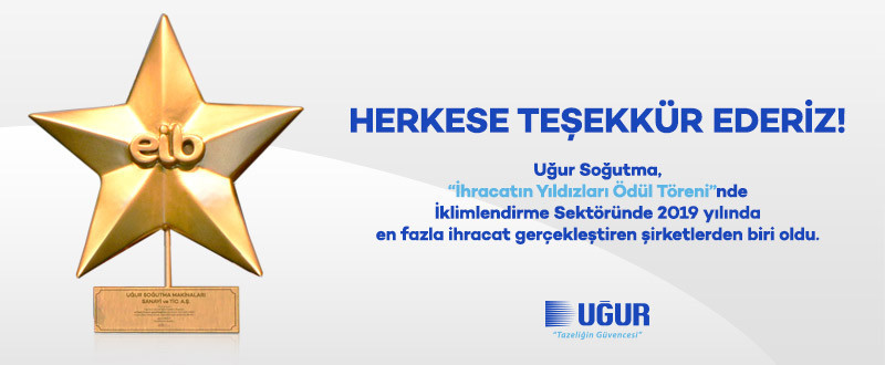 Uğur Soğutma Ödülün Sahibi Oldu